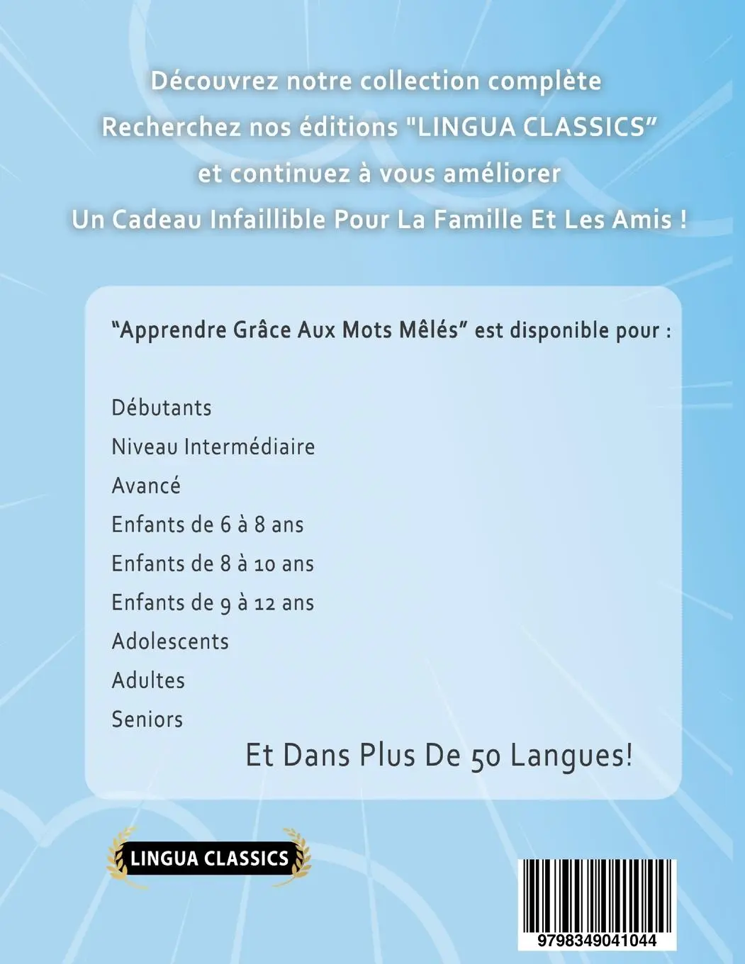Rückseite: 9798349041044 | APPRENDRE LE SLOVÈNE EN S'AMUSANT GRÂCE AUX MOTS MÊLÉS - POUR...