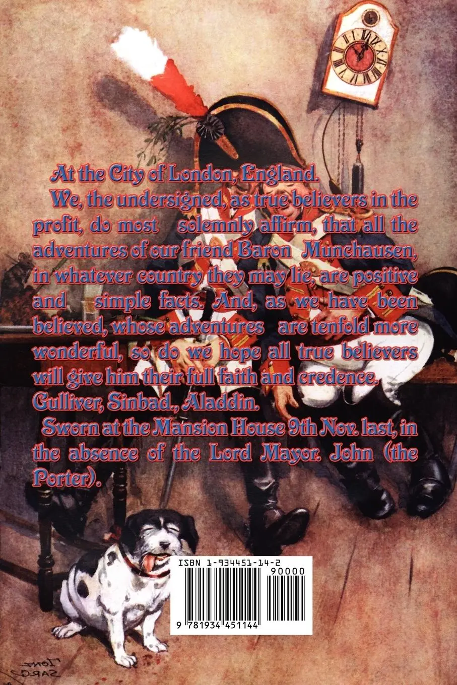 Rückseite: 9781934451144 | The Surprising Adventures of Baron Munchausen | Rudolph Erich Raspe