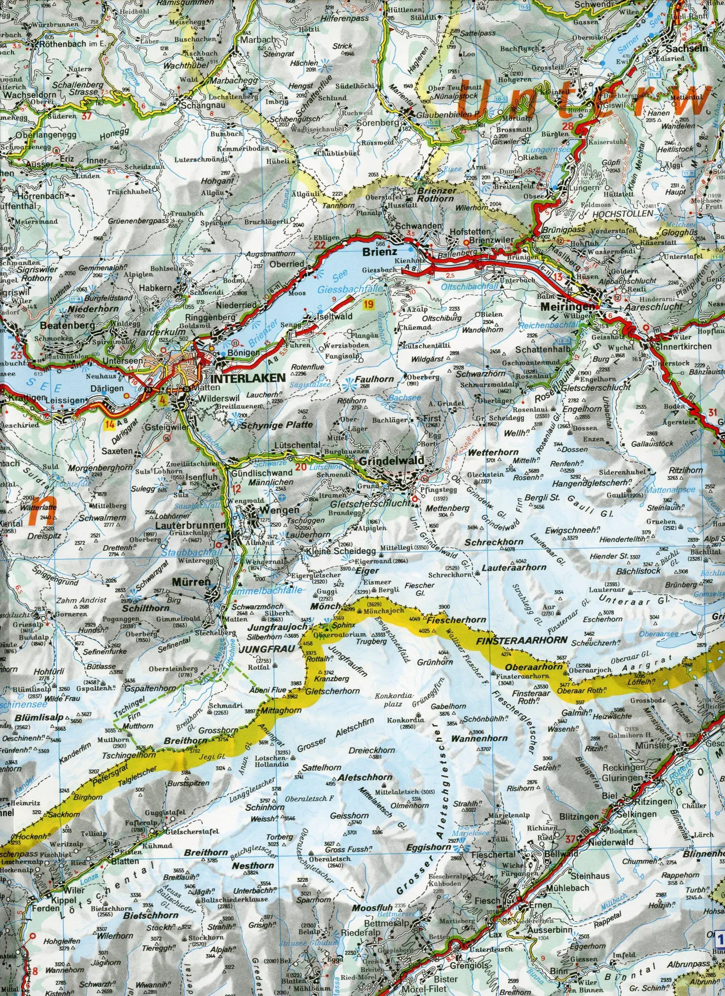 Bild: 9782067251144 | Michelin Schweiz Nord | Straßen- und Tourismuskarte 1:200.000 | 1 S.
