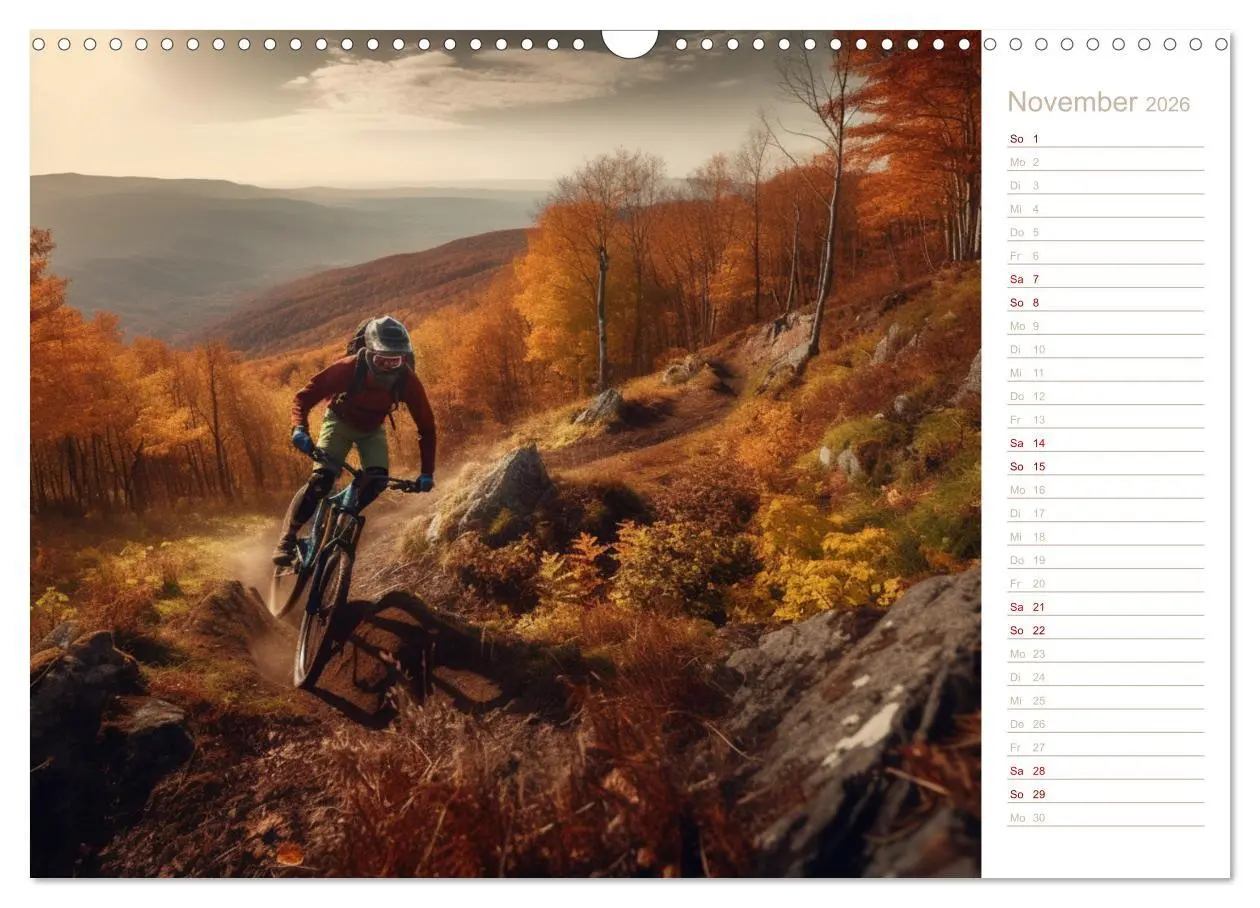 Bild: 9783457381144 | Mit dem Mountainbike durch die Welt (Wandkalender 2026 DIN A3...