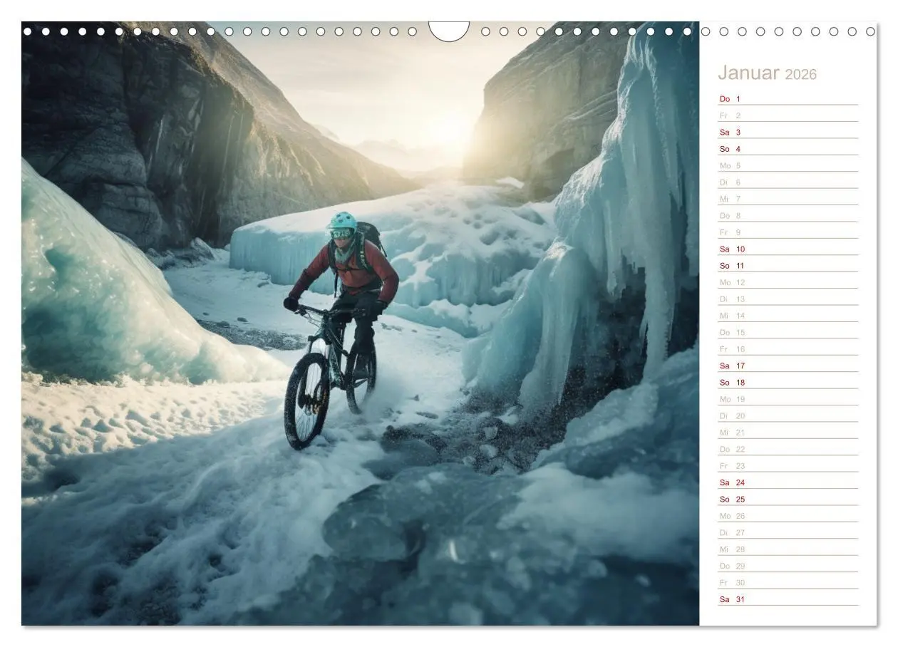 Bild: 9783457381144 | Mit dem Mountainbike durch die Welt (Wandkalender 2026 DIN A3...