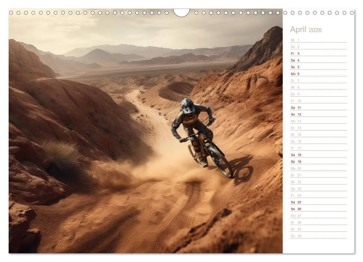 Bild: 9783457381144 | Mit dem Mountainbike durch die Welt (Wandkalender 2026 DIN A3...
