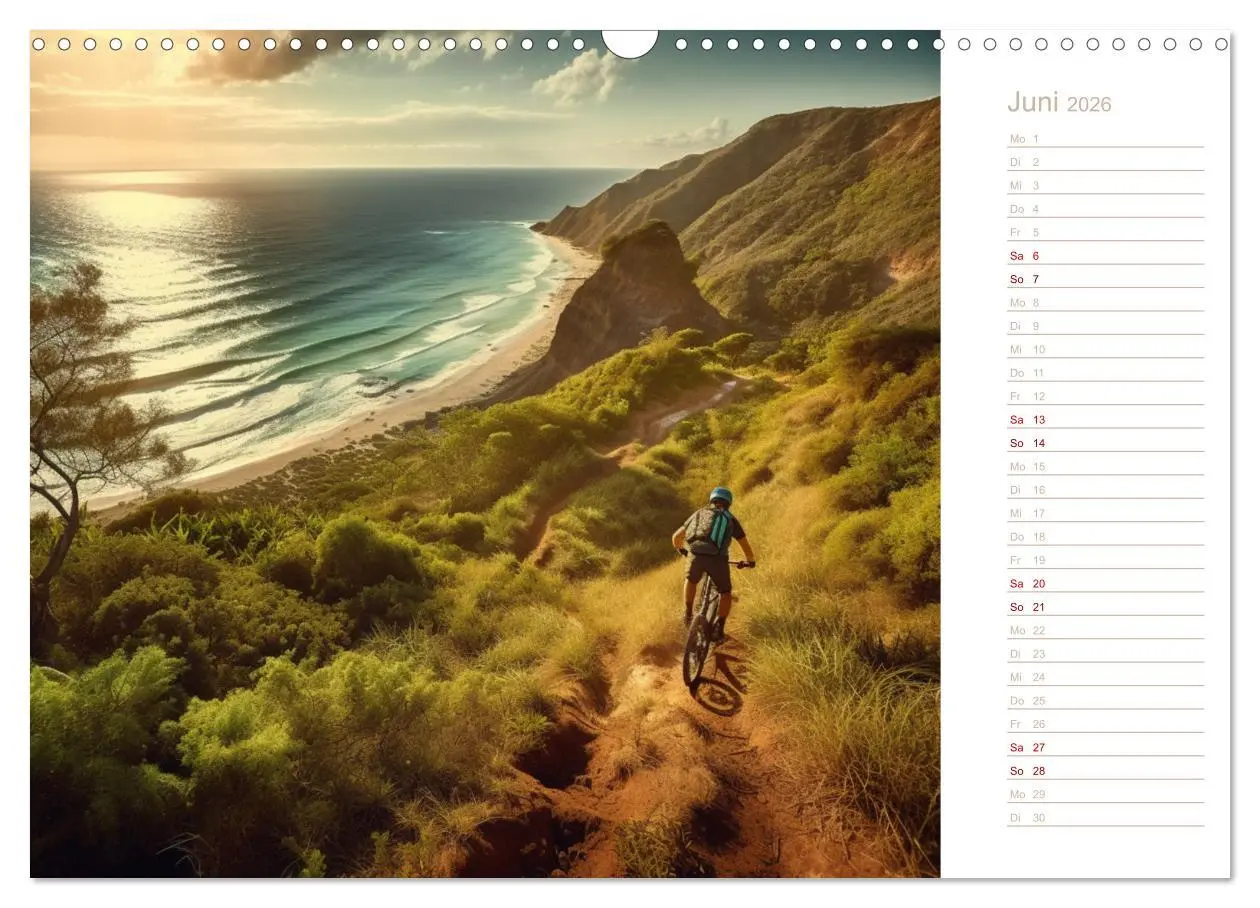 Bild: 9783457381144 | Mit dem Mountainbike durch die Welt (Wandkalender 2026 DIN A3...