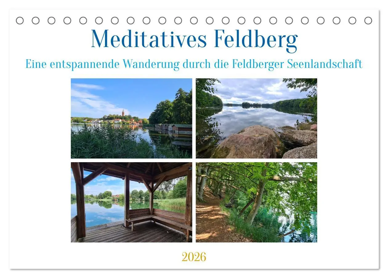 Cover: 9783457761144 | Meditatives Feldberg (Tischkalender 2026 DIN A5 quer), CALVENDO...