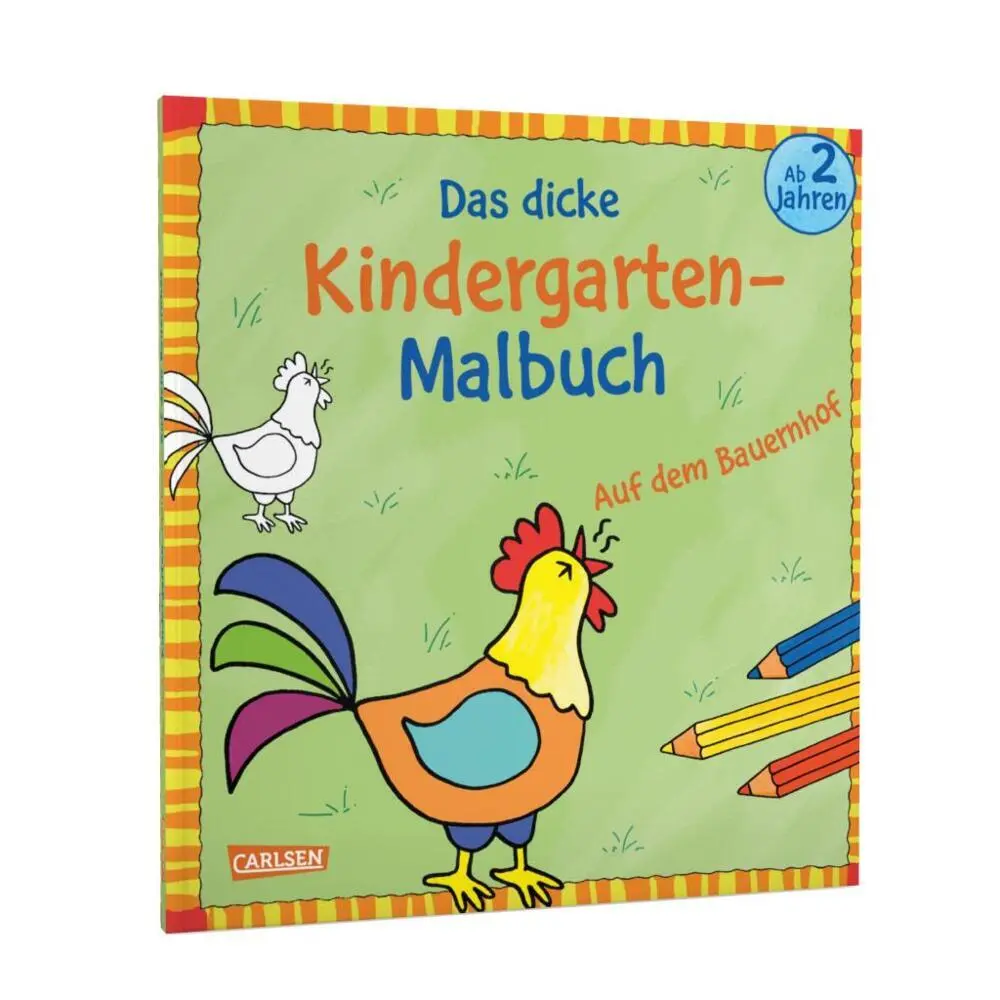Rückseite: 9783551191144 | Ausmalbilder für Kita-Kinder: Das dicke Kindergarten-Malbuch: Auf...