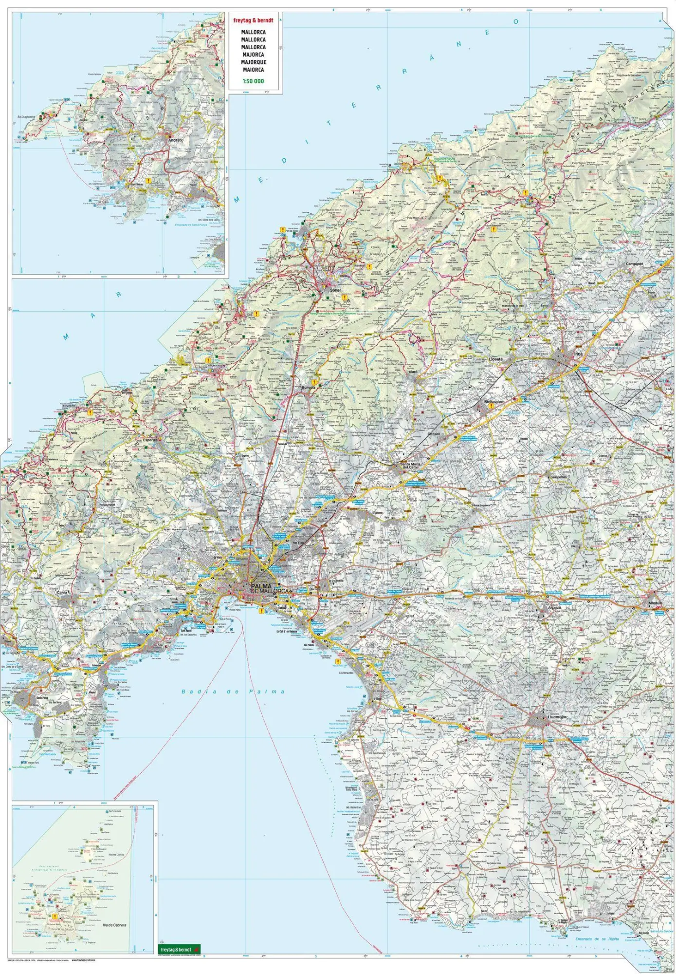 Bild: 9783707921144 | freytag &amp; berndt Straßenkarte Mallorca 1:50.000 | (Land-)Karte | 2022