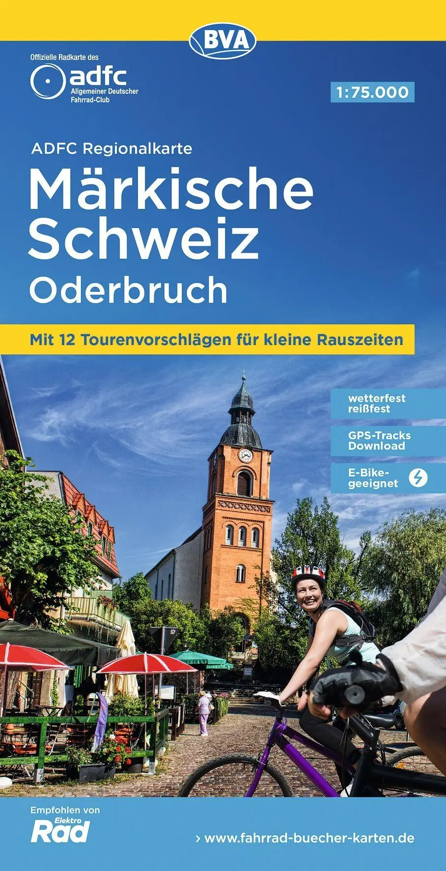 Cover: 9783969901144 | ADFC-Regionalkarte Märkische Schweiz Oderbruch, 1:75.000, mit...