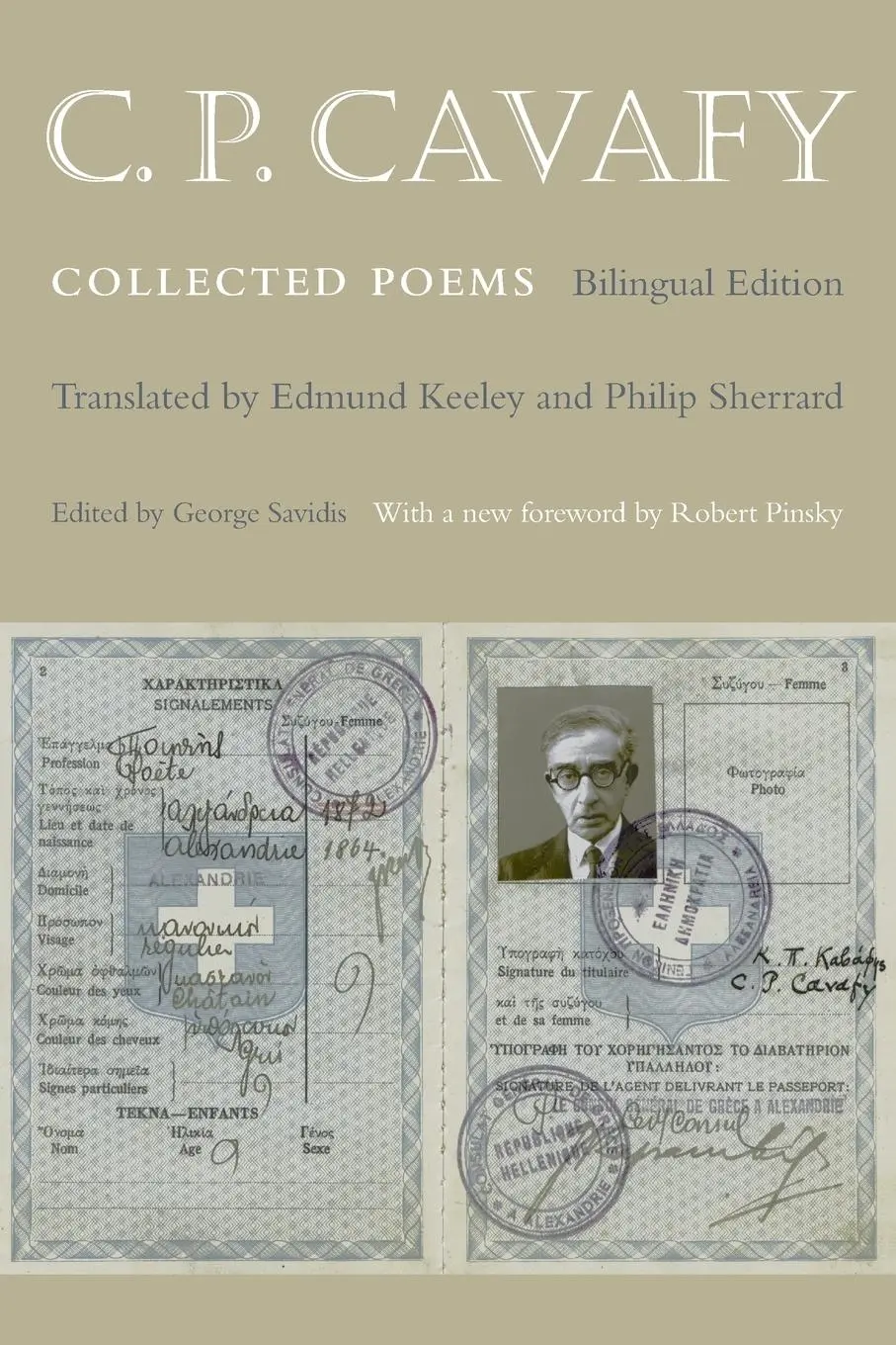 Cover: 9780691141244 | C. P. Cavafy | Collected Poems - Bilingual Edition | C. Cavafy | Buch