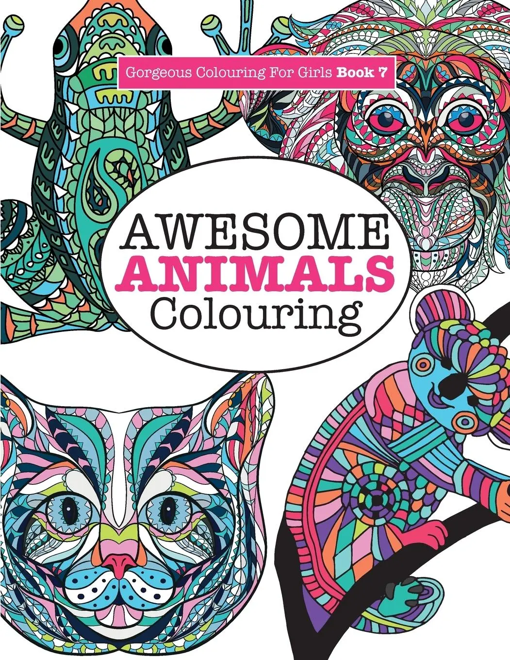 Cover: 9781785951244 | Gorgeous Colouring for Girls - Awesome Animals Colouring | James