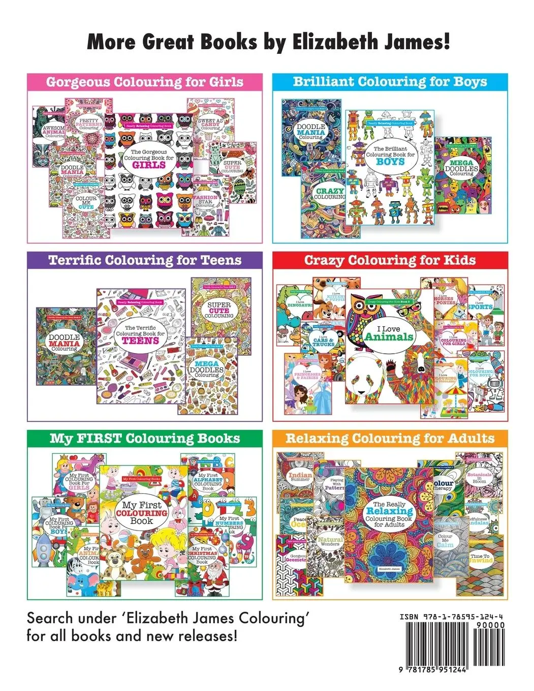 Rückseite: 9781785951244 | Gorgeous Colouring for Girls - Awesome Animals Colouring | James
