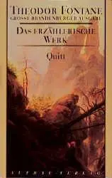 Cover: 9783351031244 | Das erzählerische Werk 12. Quitt | Theodor Fontane | Buch | 428 S.