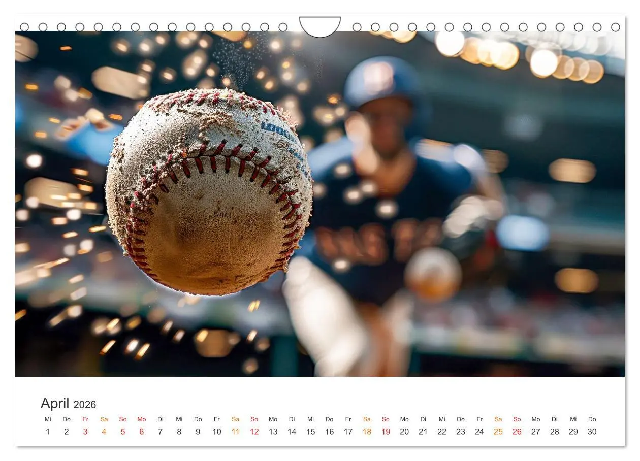 Bild: 9783516601244 | Power Baseball (Wandkalender 2026 DIN A4 quer), CALVENDO...