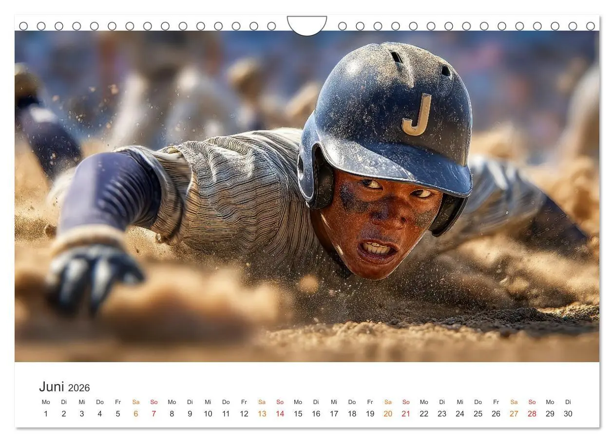 Bild: 9783516601244 | Power Baseball (Wandkalender 2026 DIN A4 quer), CALVENDO...