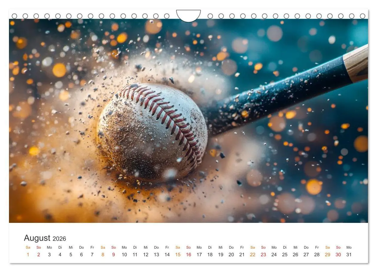 Bild: 9783516601244 | Power Baseball (Wandkalender 2026 DIN A4 quer), CALVENDO...