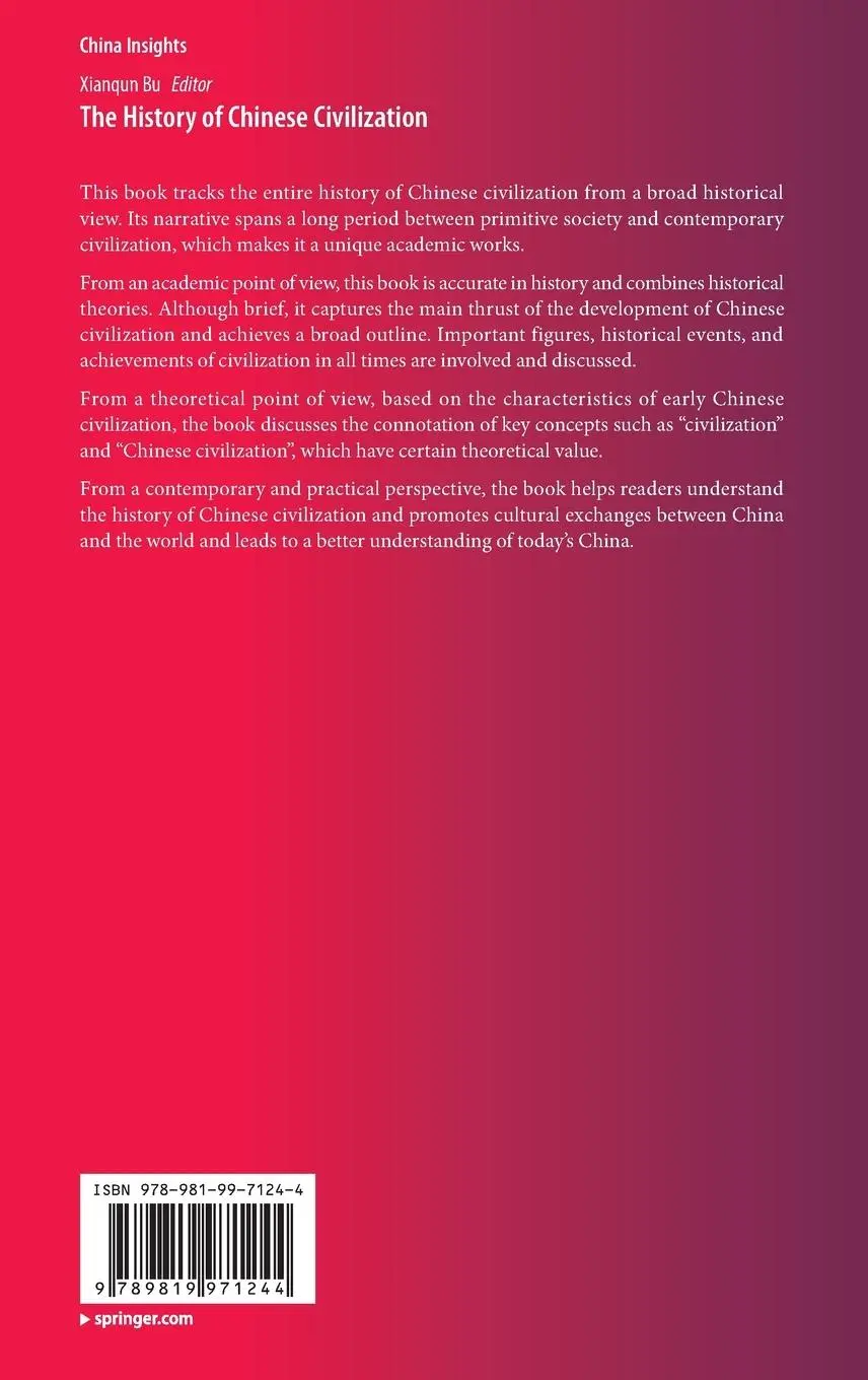 Rückseite: 9789819971244 | The History of Chinese Civilization | Xianqun Bu | Buch | ix | 2024
