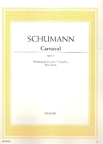 Cover: 9790001091244 | Carnaval Opus 9 | Robert Schumann | Buch | Schott Music