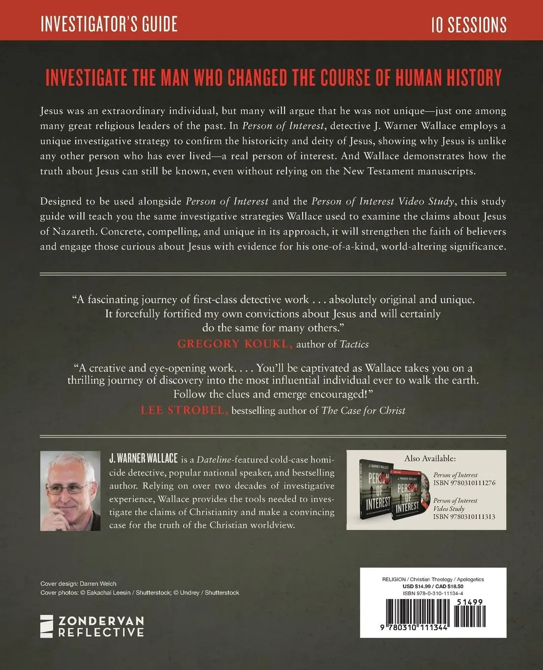 Rückseite: 9780310111344 | Person of Interest Investigator's Guide | J. Warner Wallace | Buch