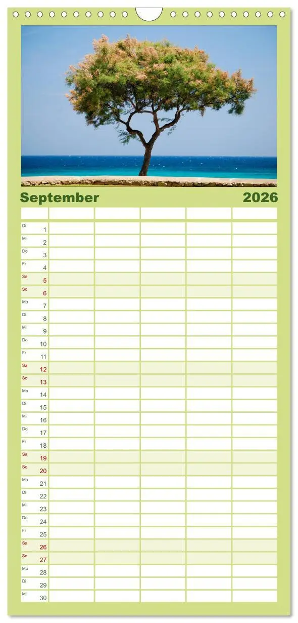 Bild: 9783516521344 | Familienplaner 2026 - MALLORCA zum VERLIEBEN mit 5 Spalten...