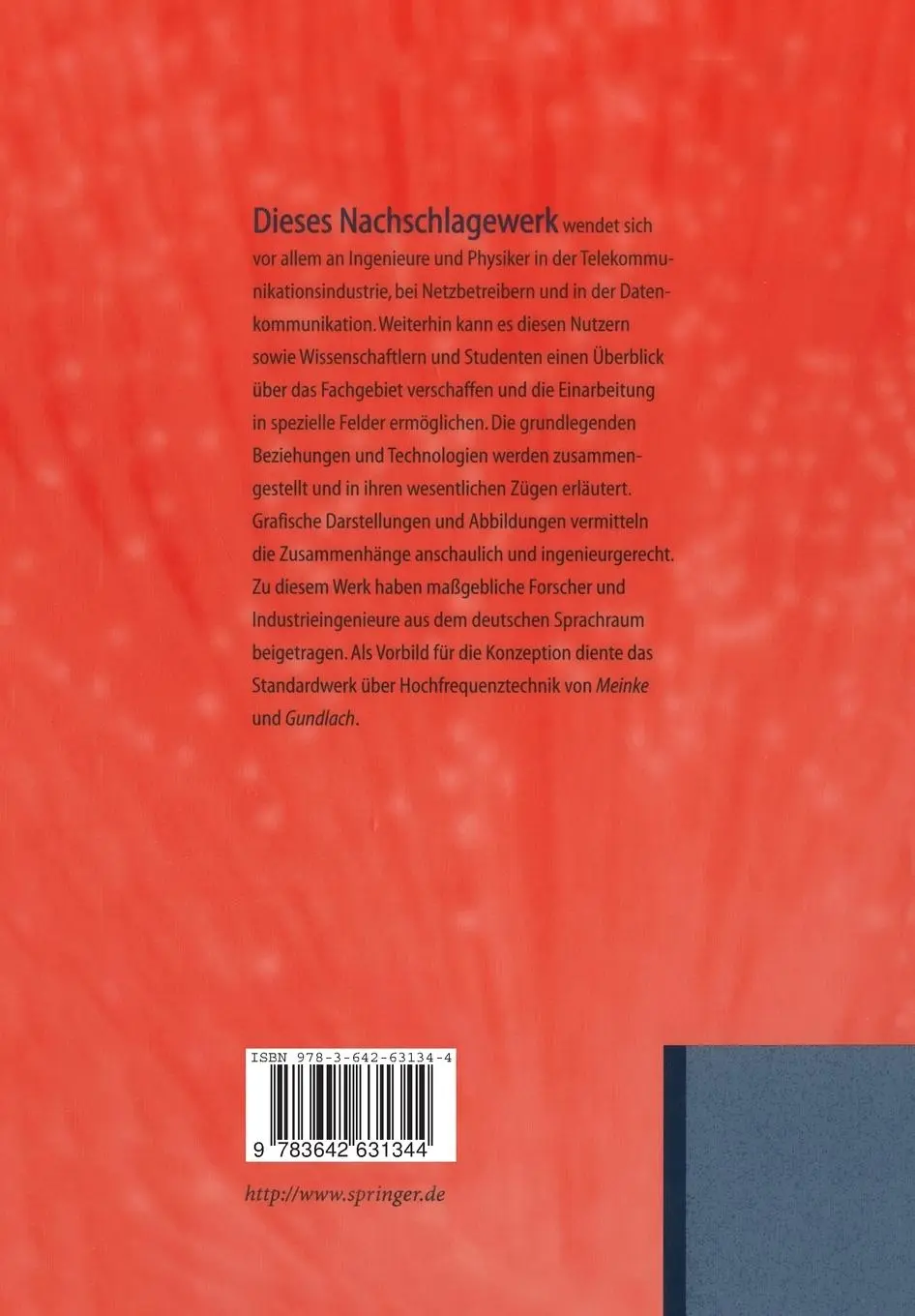 Rückseite: 9783642631344 | Optische Kommunikationstechnik | Klaus Petermann (u. a.) | Taschenbuch