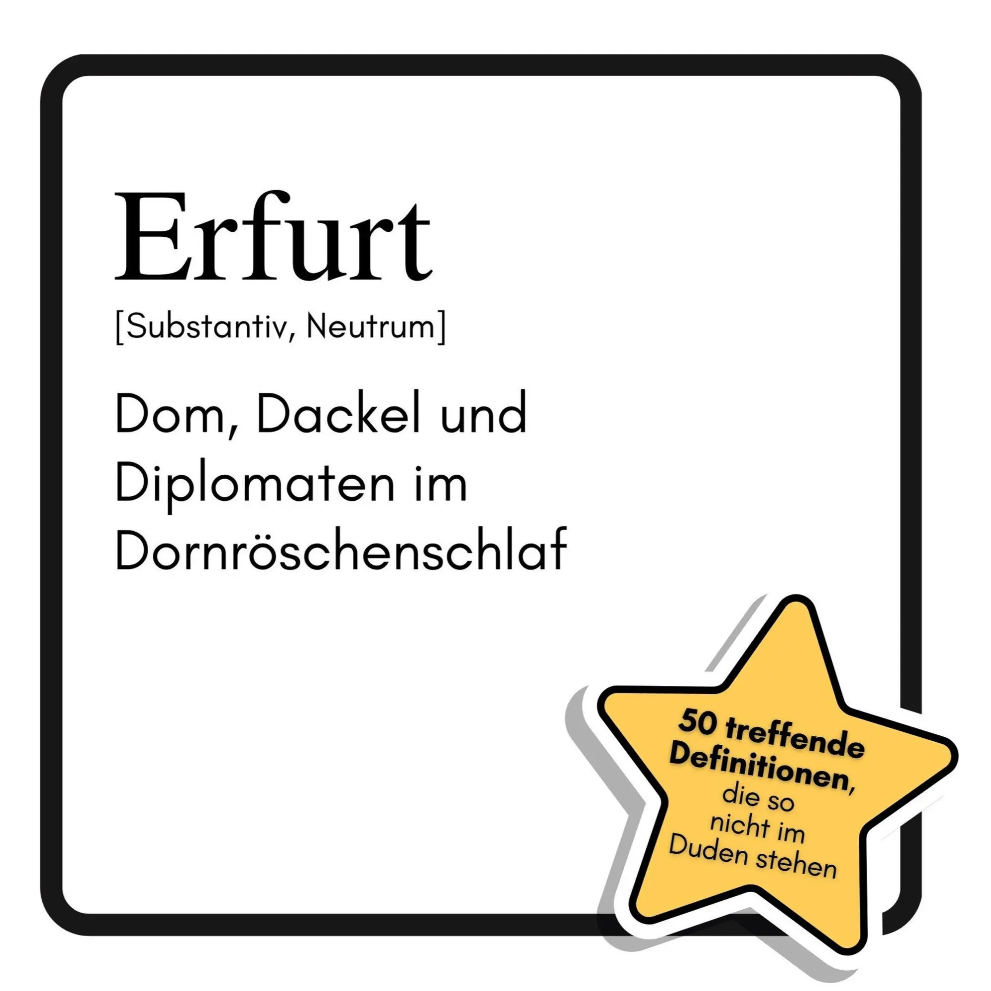 Cover: 9783695341344 | Erfurt | Dom, Dackel und Diplomaten im Dornröschenschlaf | Lehmann