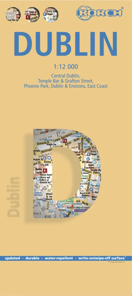 Cover: 9783866091344 | Borch Map Dublin | (Land-)Karte | Mehrfarbendruck. Gefalzt | 2 S.