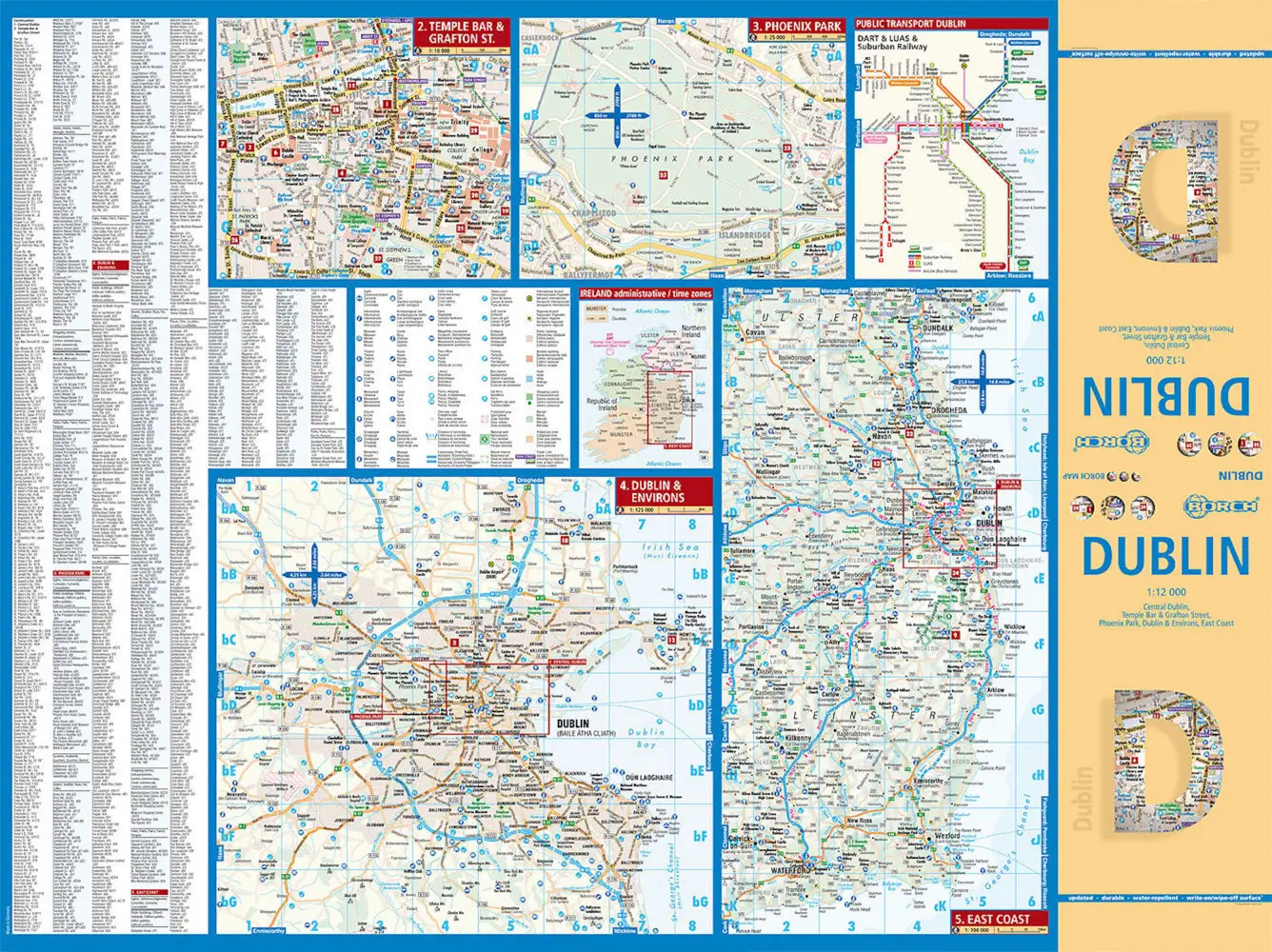 Bild: 9783866091344 | Borch Map Dublin | (Land-)Karte | Mehrfarbendruck. Gefalzt | 2 S.
