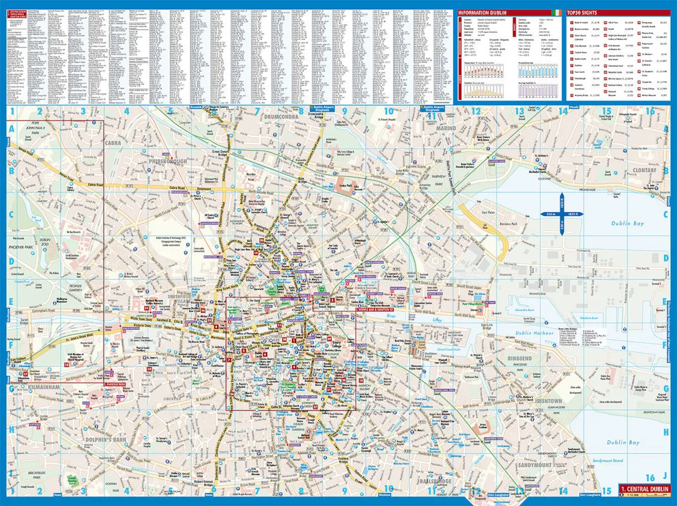 Bild: 9783866091344 | Borch Map Dublin | (Land-)Karte | Mehrfarbendruck. Gefalzt | 2 S.