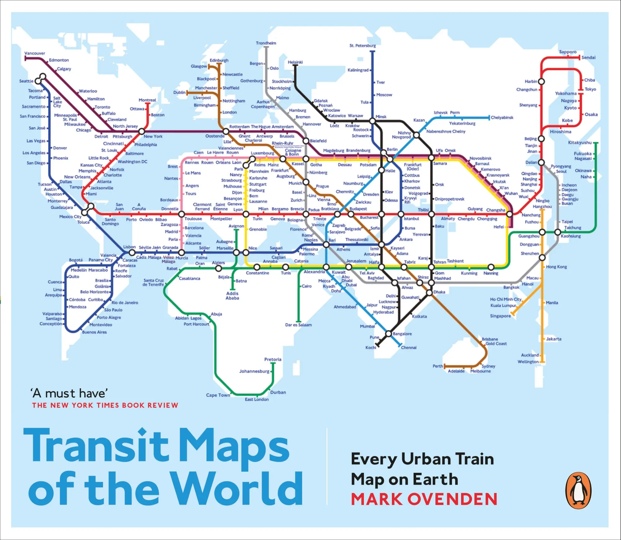 Cover: 9780141981444 | Transit Maps of the World | Every Urban Train Map on Earth | Ovenden