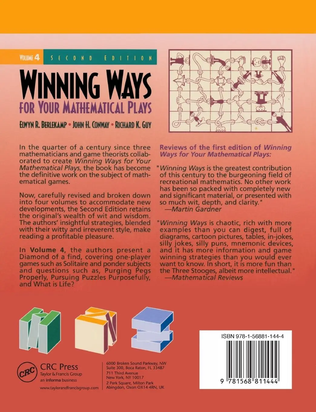 Rückseite: 9781568811444 | Winning Ways for Your Mathematical Plays, Volume 4 | Berlekamp (u. a.)