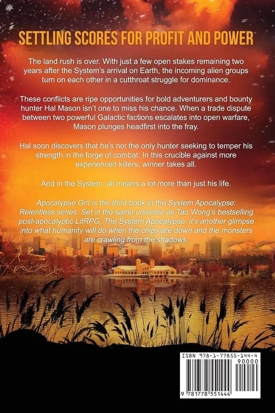 Rückseite: 9781778551444 | Apocalypse Grit | An Apocalyptic LitRPG series | Tao Wong (u. a.)