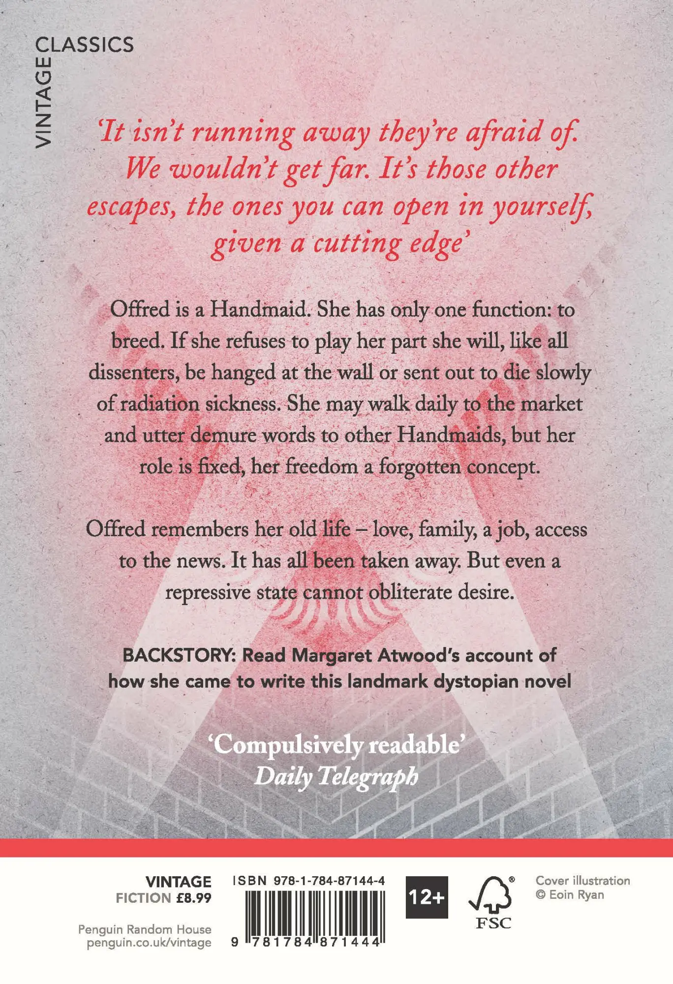 Rückseite: 9781784871444 | The Handmaid's Tale | Margaret Atwood | Taschenbuch | 502 S. | 2016
