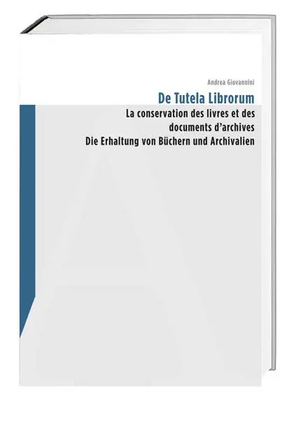 Cover: 9783039191444 | De tutela librorum | Andrea Giovannini | Buch | Gebunden | Deutsch