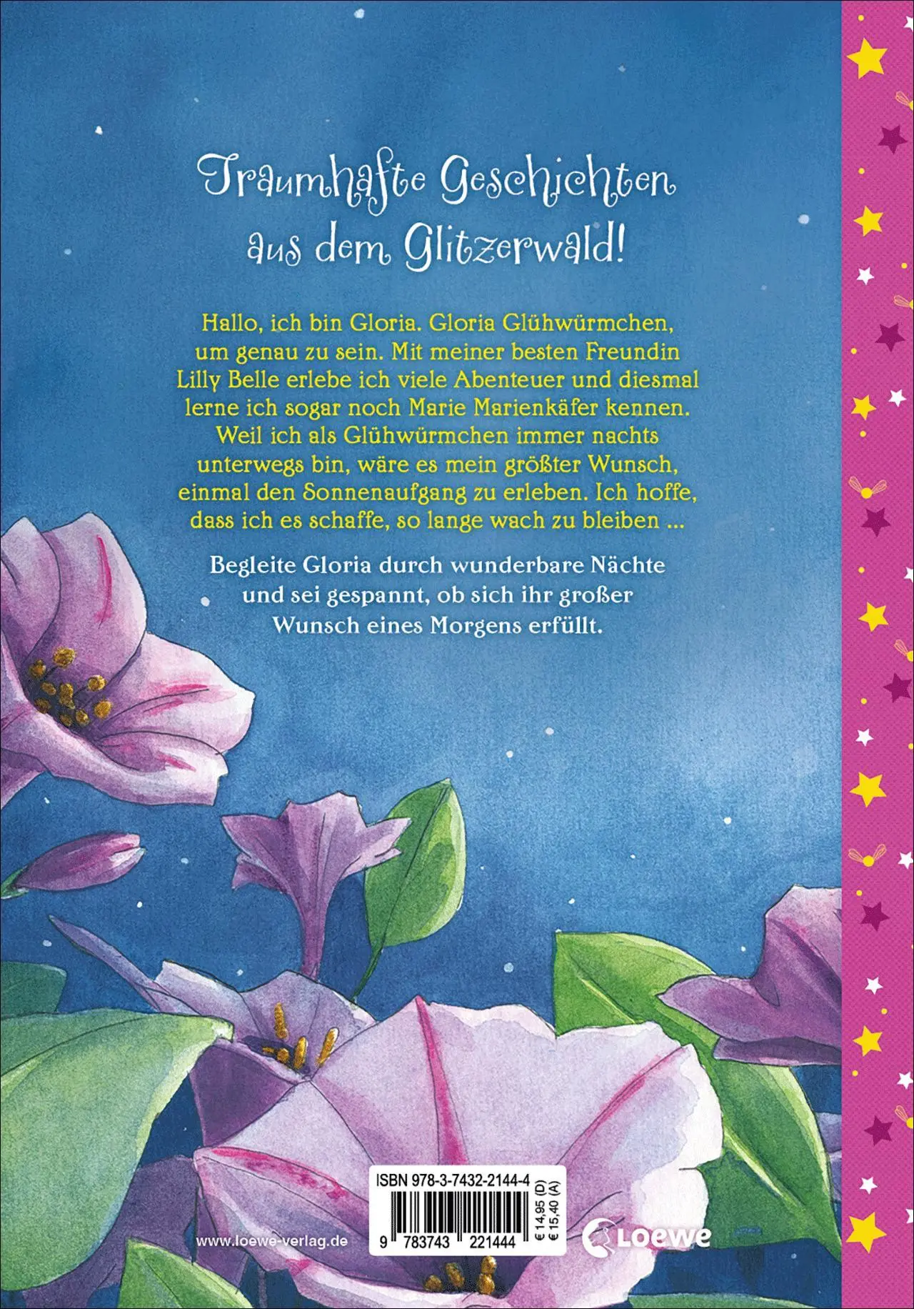 Rückseite: 9783743221444 | Gloria Glühwürmchen (Band 3) - Zauberhafte Glitzernächte | Buch | 2025