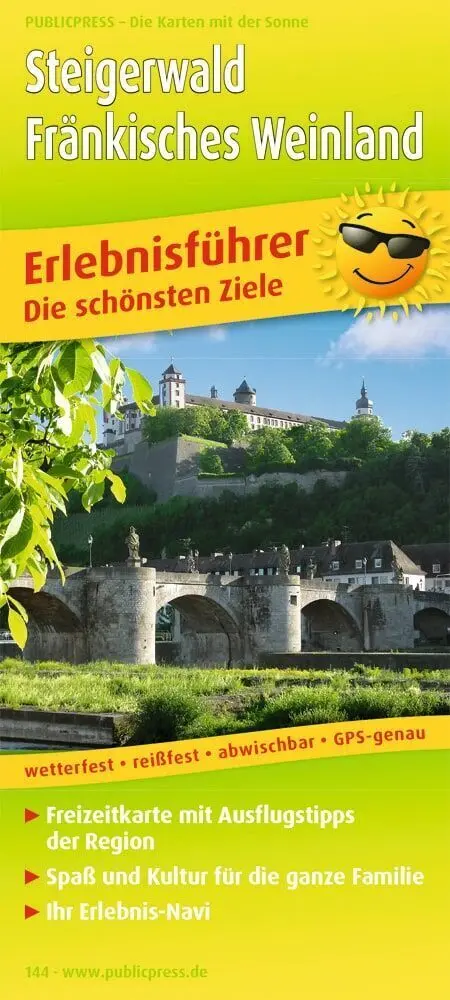 Cover: 9783899201444 | Publicpress Erlebnisführer Steigerwald, Fränkisches Weinland 1:130.000
