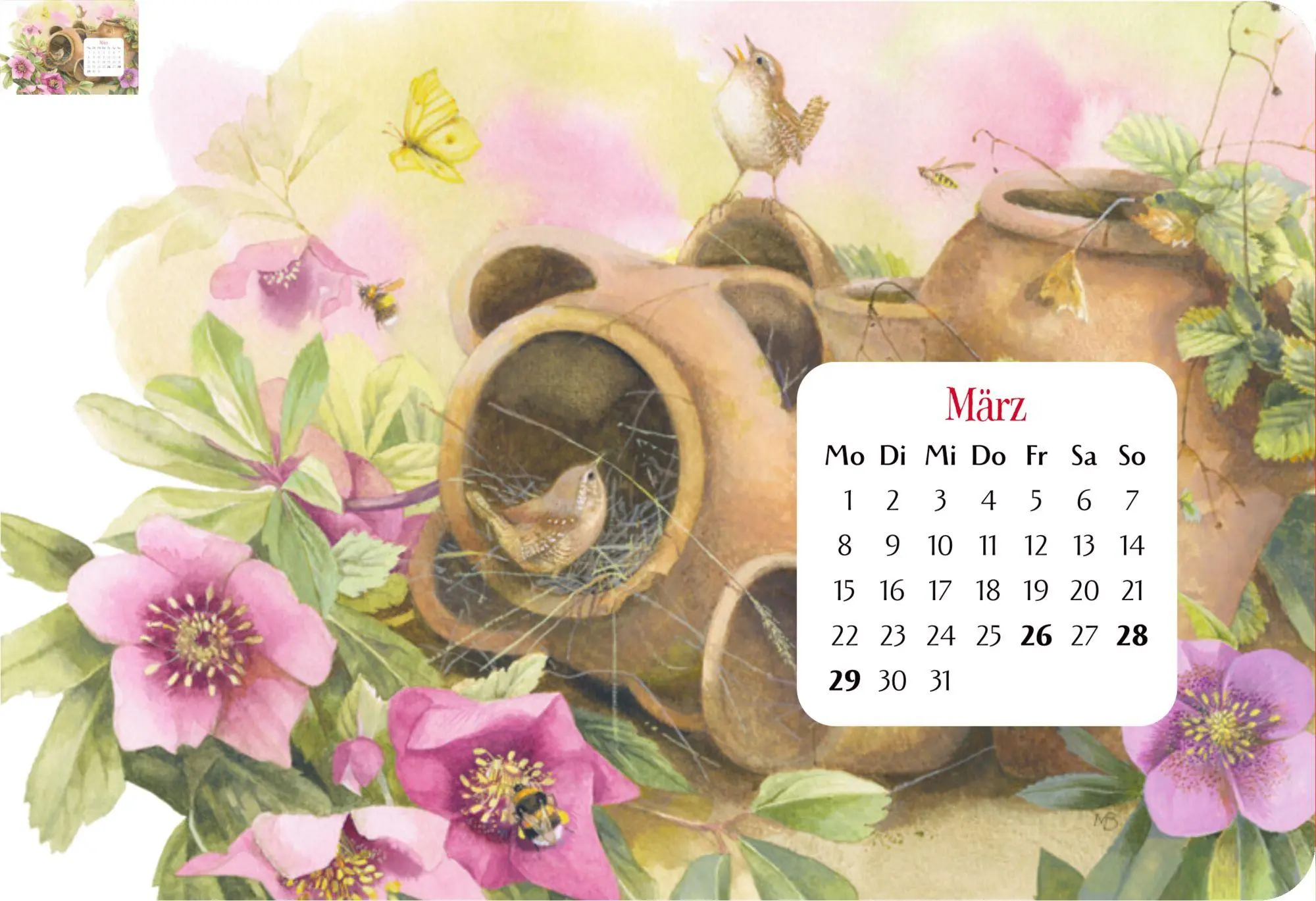 Bild: 4050003971544 | Mein Jahr 2027 - rot | Marjolein Bastin | Kalender | 144 S. | Deutsch