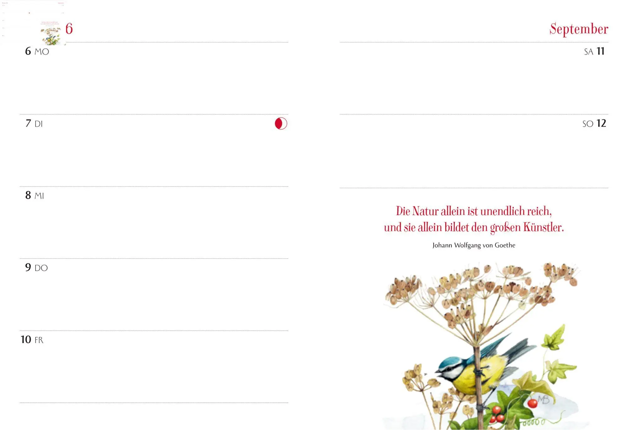 Bild: 4050003971544 | Mein Jahr 2027 - rot | Marjolein Bastin | Kalender | 144 S. | Deutsch