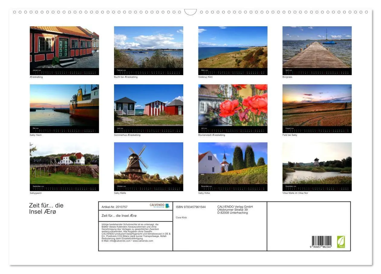 Bild: 9783457961544 | Zeit für... die Insel Ærø (Wandkalender 2026 DIN A2 quer), CALVENDO...