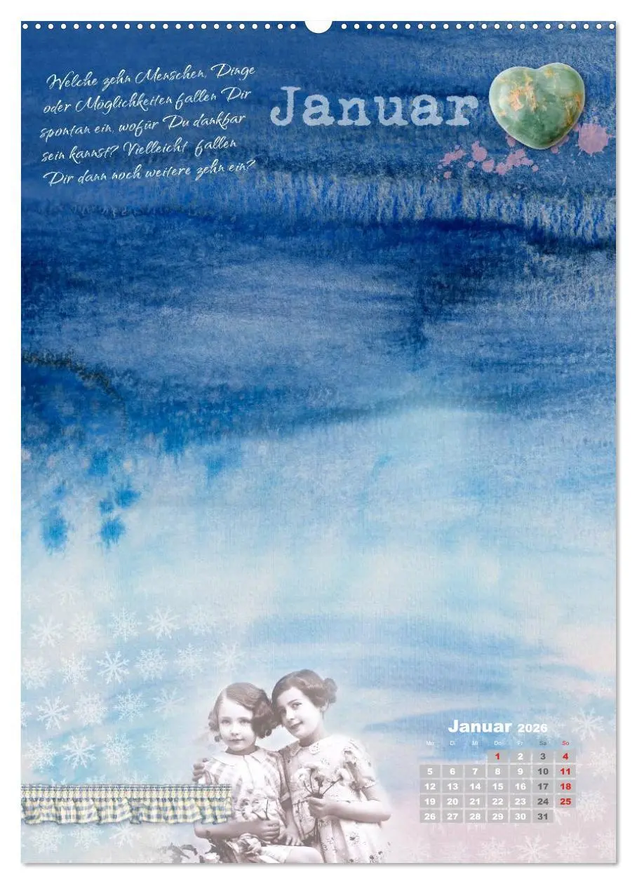 Bild: 9783516431544 | Jahr der Dankbarkeit - Scrapbooking-Kalender (Wandkalender 2026 DIN...