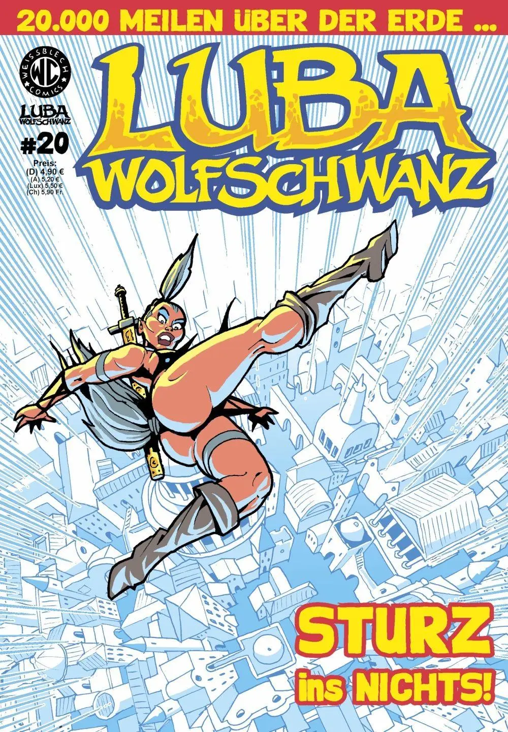 Cover: 9783869591544 | Luba Wolfschwanz 20 | Sturz ins Nichts! | Eckart Breitschuh (u. a.)