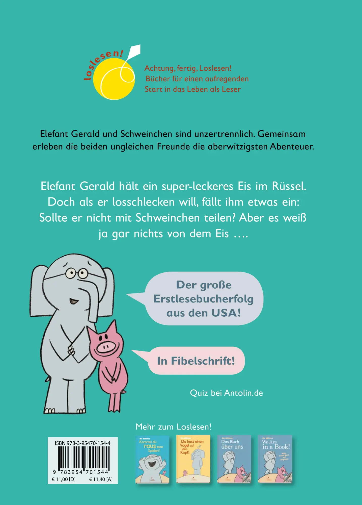Rückseite: 9783954701544 | Muss ich was abgeben? | Mo Willems | Buch | 58 S. | Deutsch | 2017