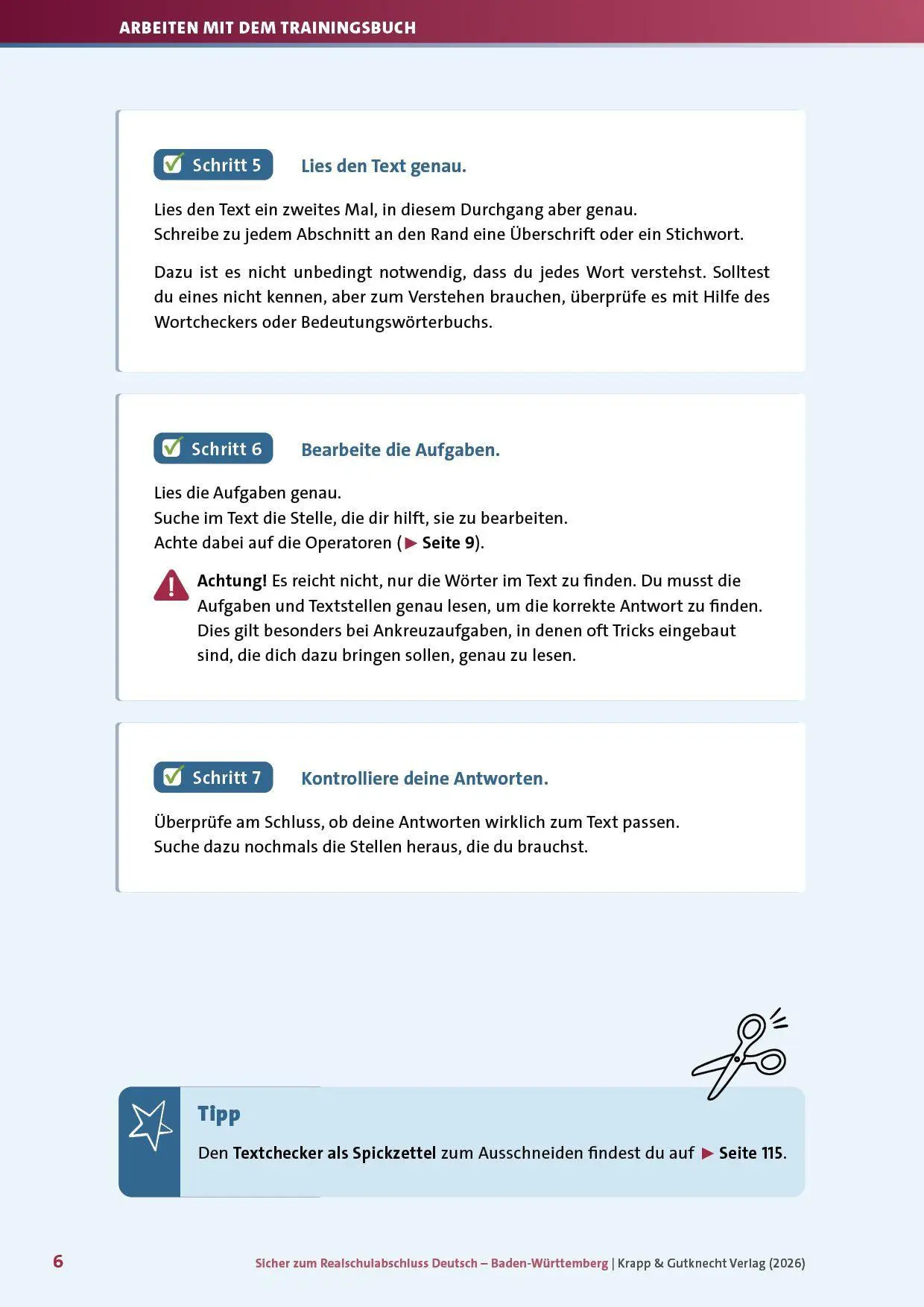 Bild: 9783963231544 | Sicher zum Realschulabschluss Deutsch Baden-Württemberg neues...