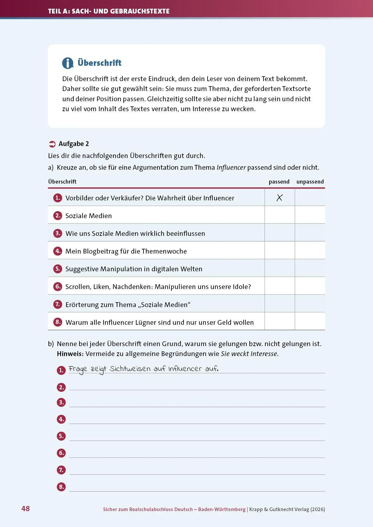 Bild: 9783963231544 | Sicher zum Realschulabschluss Deutsch Baden-Württemberg neues...