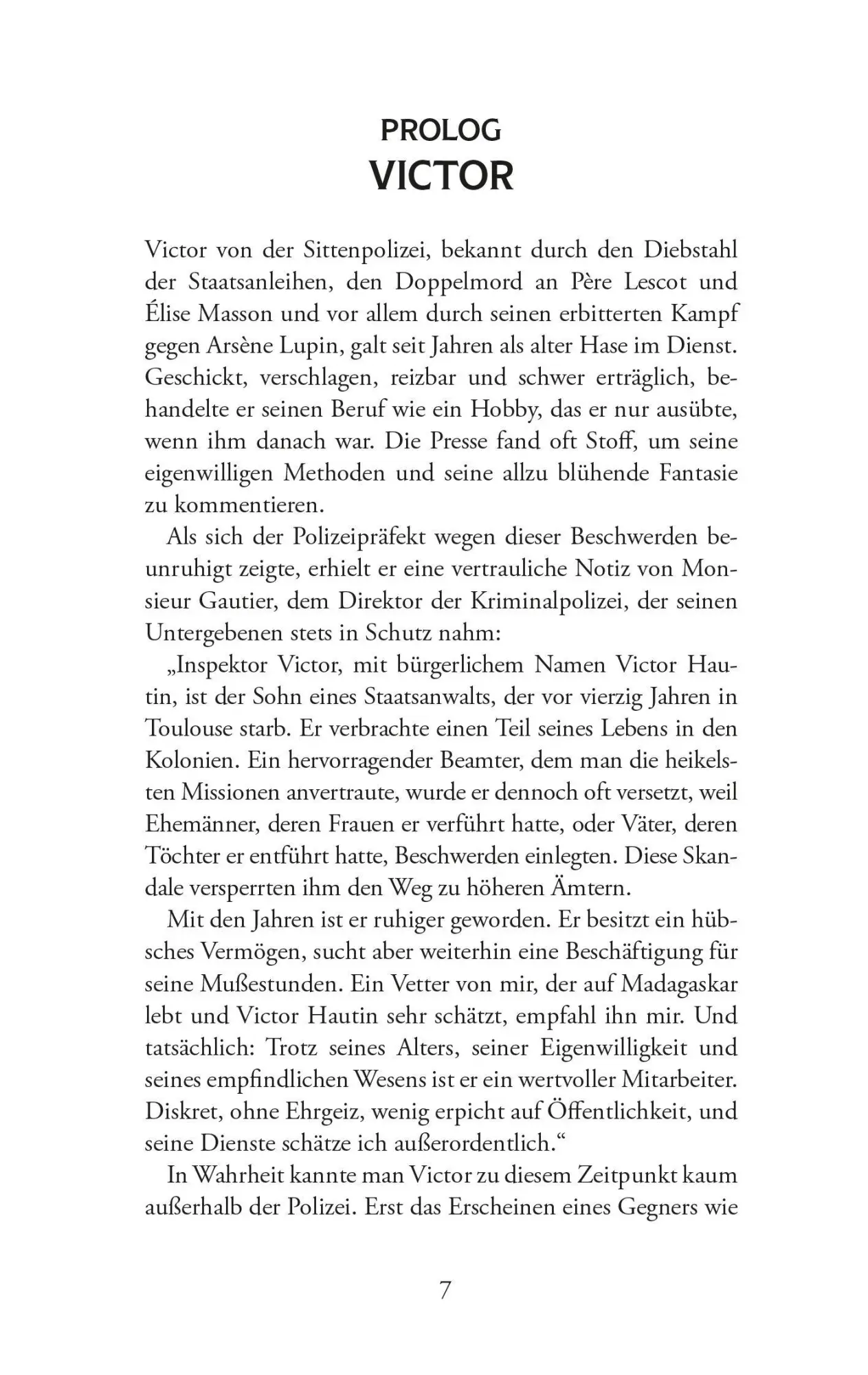 Bild: 9783965451544 | Arsène Lupin - Viktor von der Sittenpolizei. Kriminalroman | Leblanc