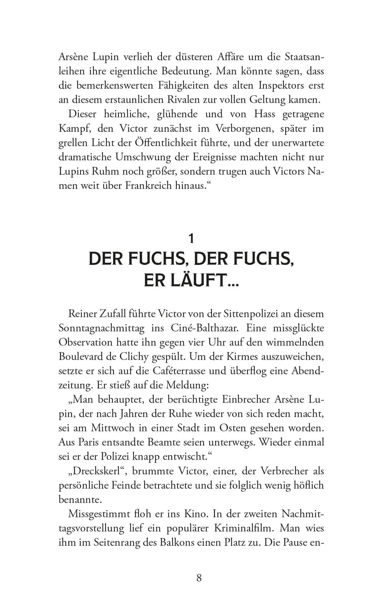 Bild: 9783965451544 | Arsène Lupin - Viktor von der Sittenpolizei. Kriminalroman | Leblanc