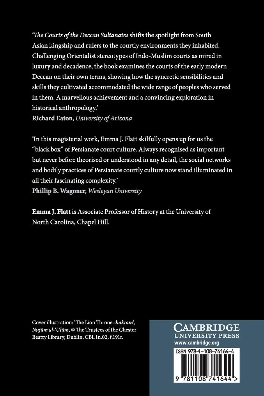 Rückseite: 9781108741644 | The Courts of the Deccan Sultanates | Emma J. Flatt | Taschenbuch