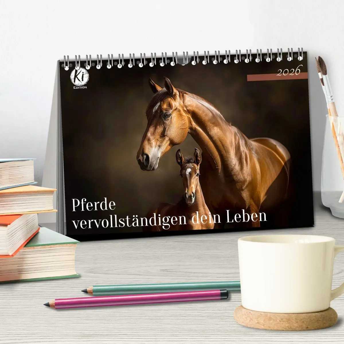 Bild: 9783457401644 | Pferde vervollständigen dein Leben (Tischkalender 2026 DIN A5...