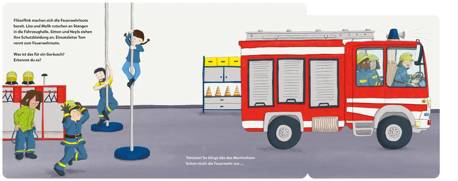 Bild: 9783480241644 | Mein Klapp-Sound-Buch: Tatütata, die Feuerwehr ist da! | Ottenschläger