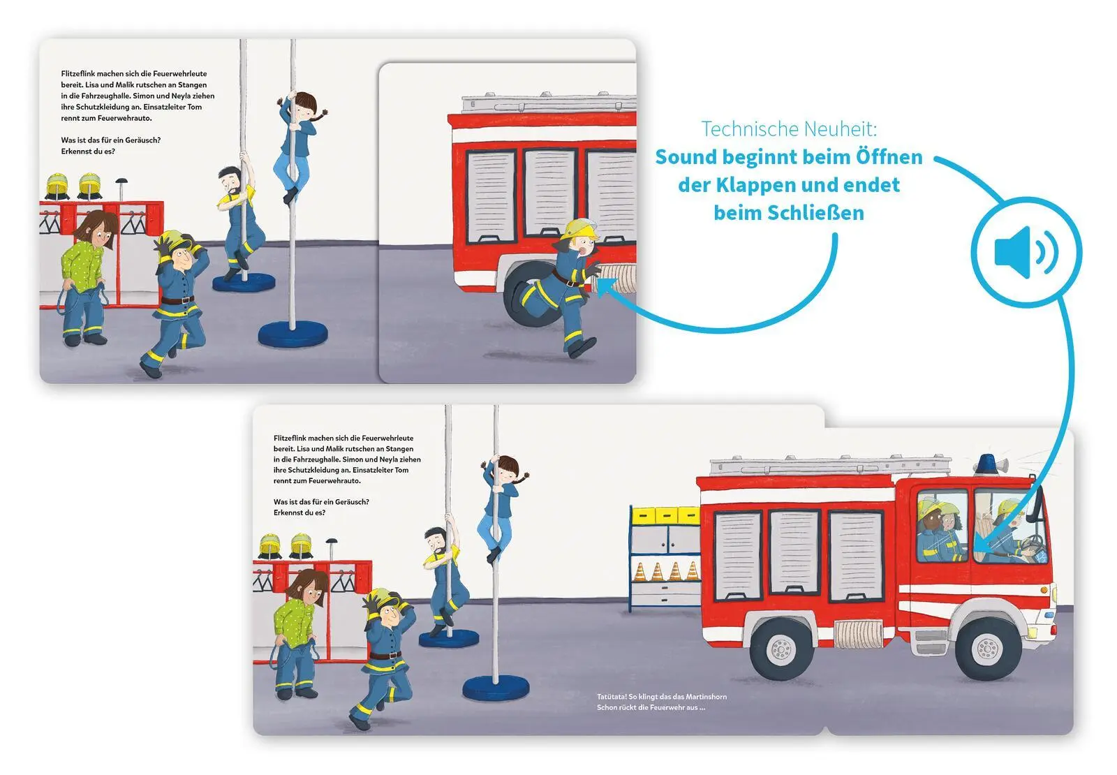 Bild: 9783480241644 | Mein Klapp-Sound-Buch: Tatütata, die Feuerwehr ist da! | Ottenschläger