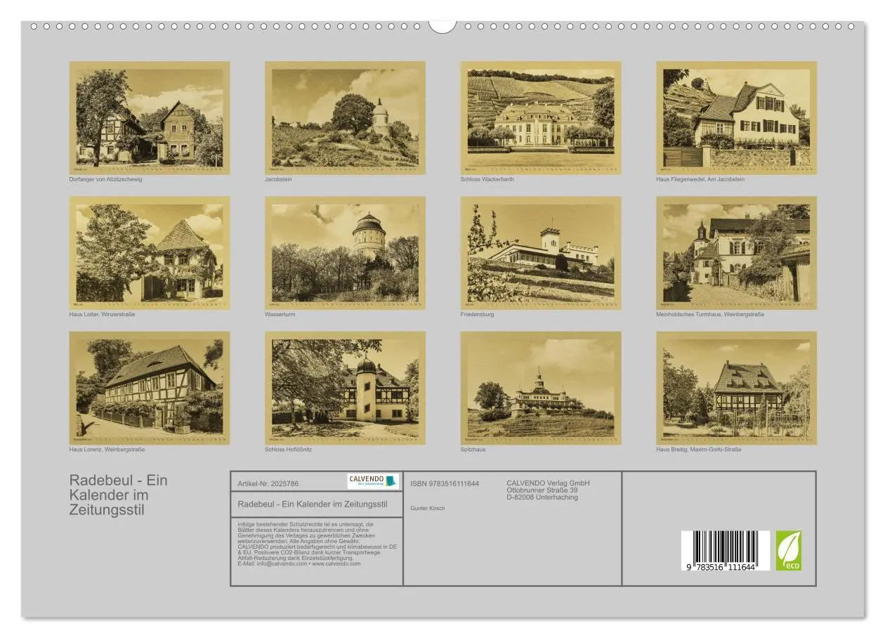 Bild: 9783516111644 | Radebeul - Ein Kalender im Zeitungsstil (hochwertiger Premium...