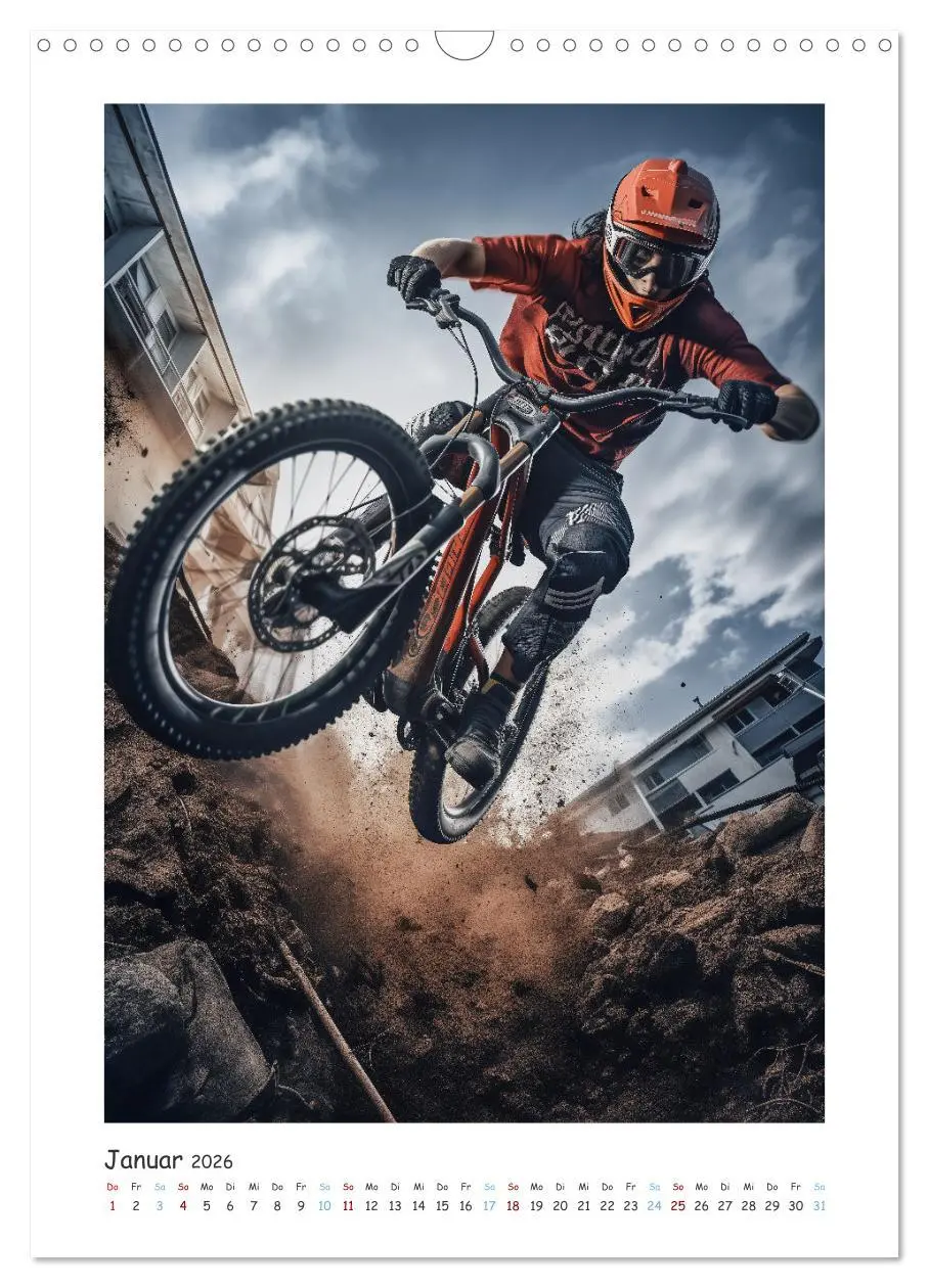 Bild: 9783516281644 | BMX Action (Wandkalender 2026 DIN A3 hoch), CALVENDO Monatskalender